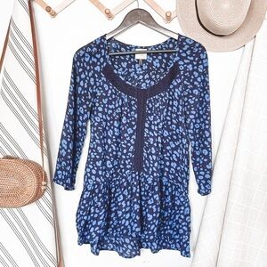 Anthropologie HD In Paris Leopard Print Blouse